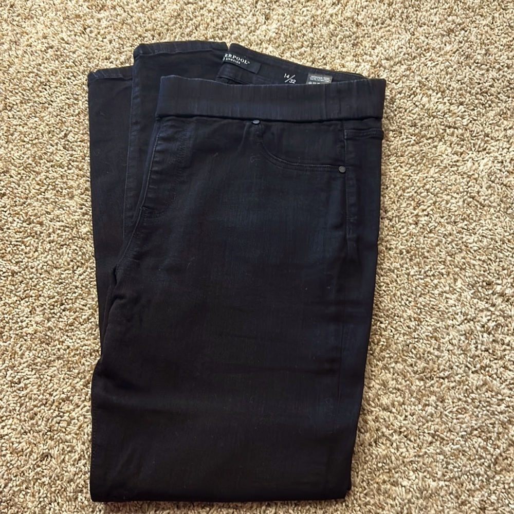 Liverpool skinny elastic waist denim